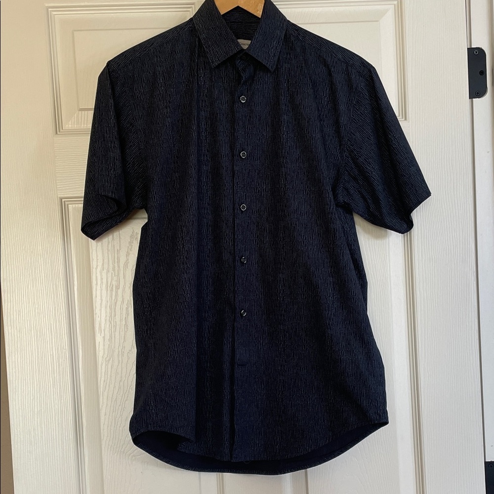 Men's Blue Short Sleeve Shirt